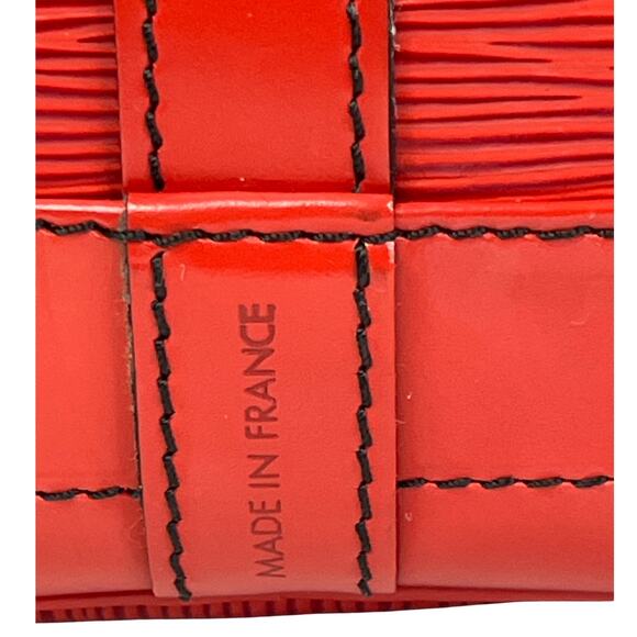 Louis Vuitton Noé Red Epi Leather Bucket Shoulder Bag Made in France A20970 - Picture 10 of 16